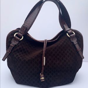 CELINE Macadam Tote bag suede